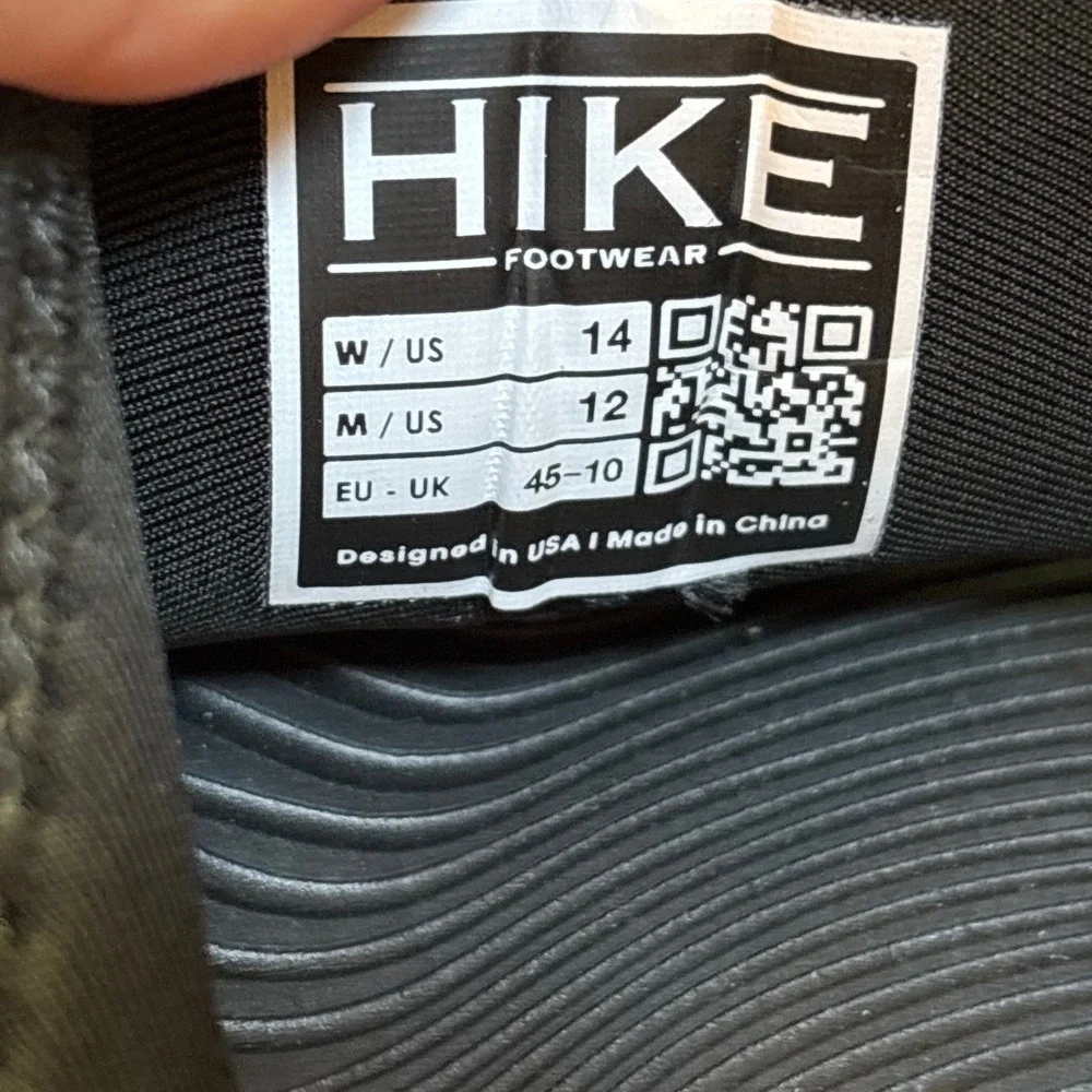 NEW Hike Footwear Mens Black Velcro Closure Summer‎ Outdoor Sandals Size 12